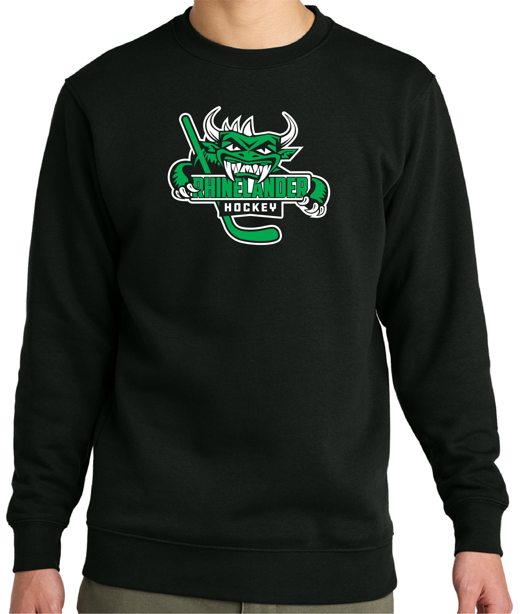 Adult Fleece Crew - Rhinelander Hockey