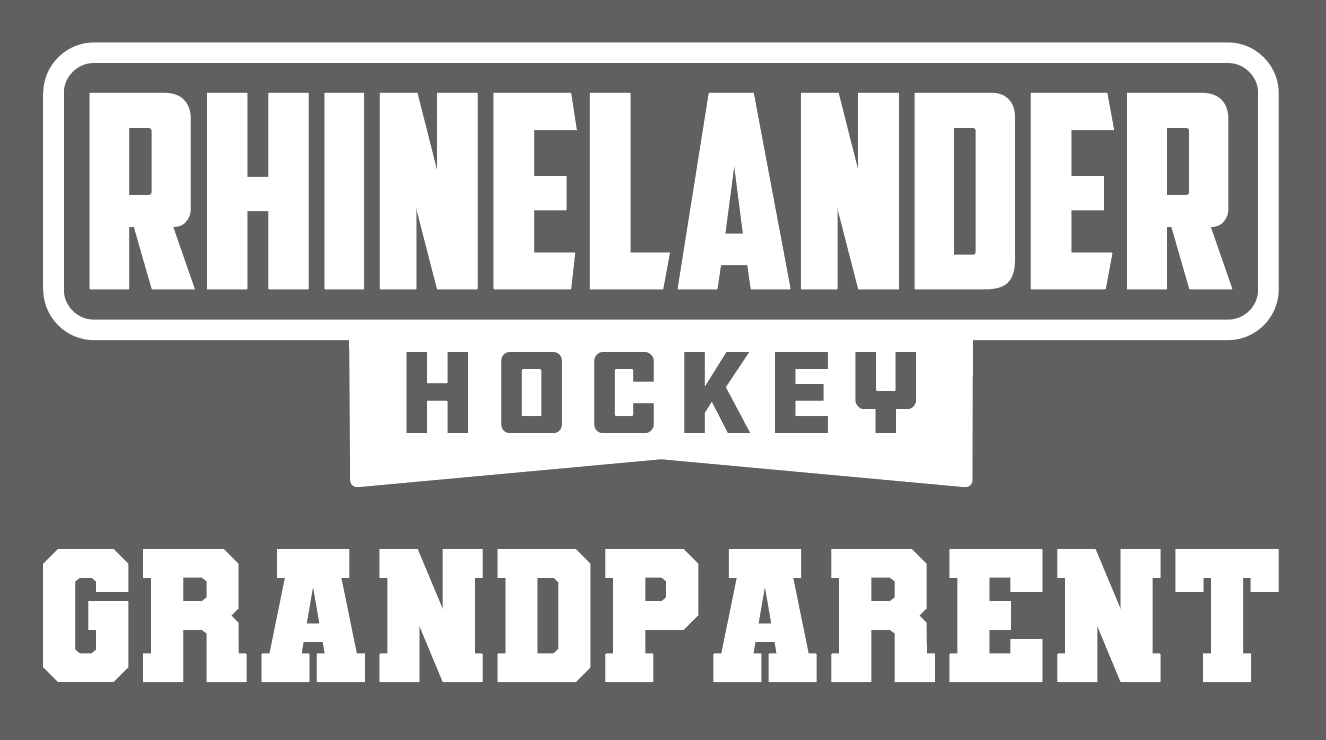 Vinyl Decal | Hockey Grandparent - Rhinelander Hockey