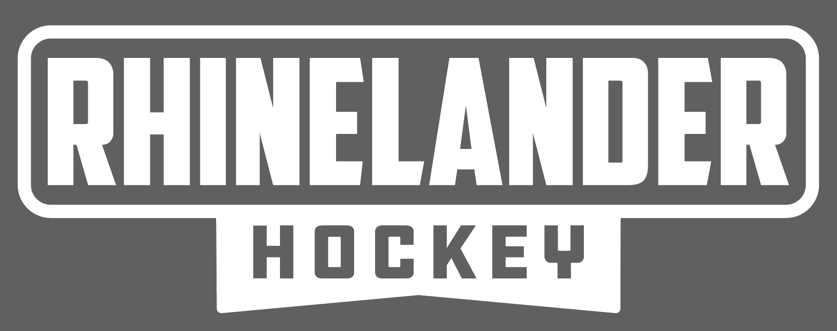 Vinyl Decal | Hockey  - Rhinelander Hockey