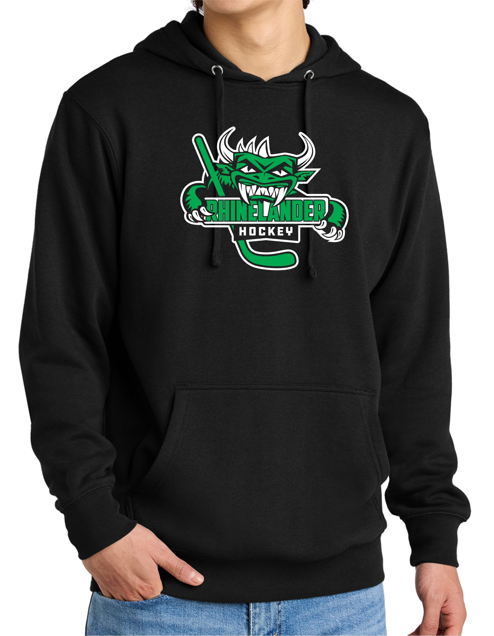 Adult Fleece Hoodie - Rhinelander Hockey