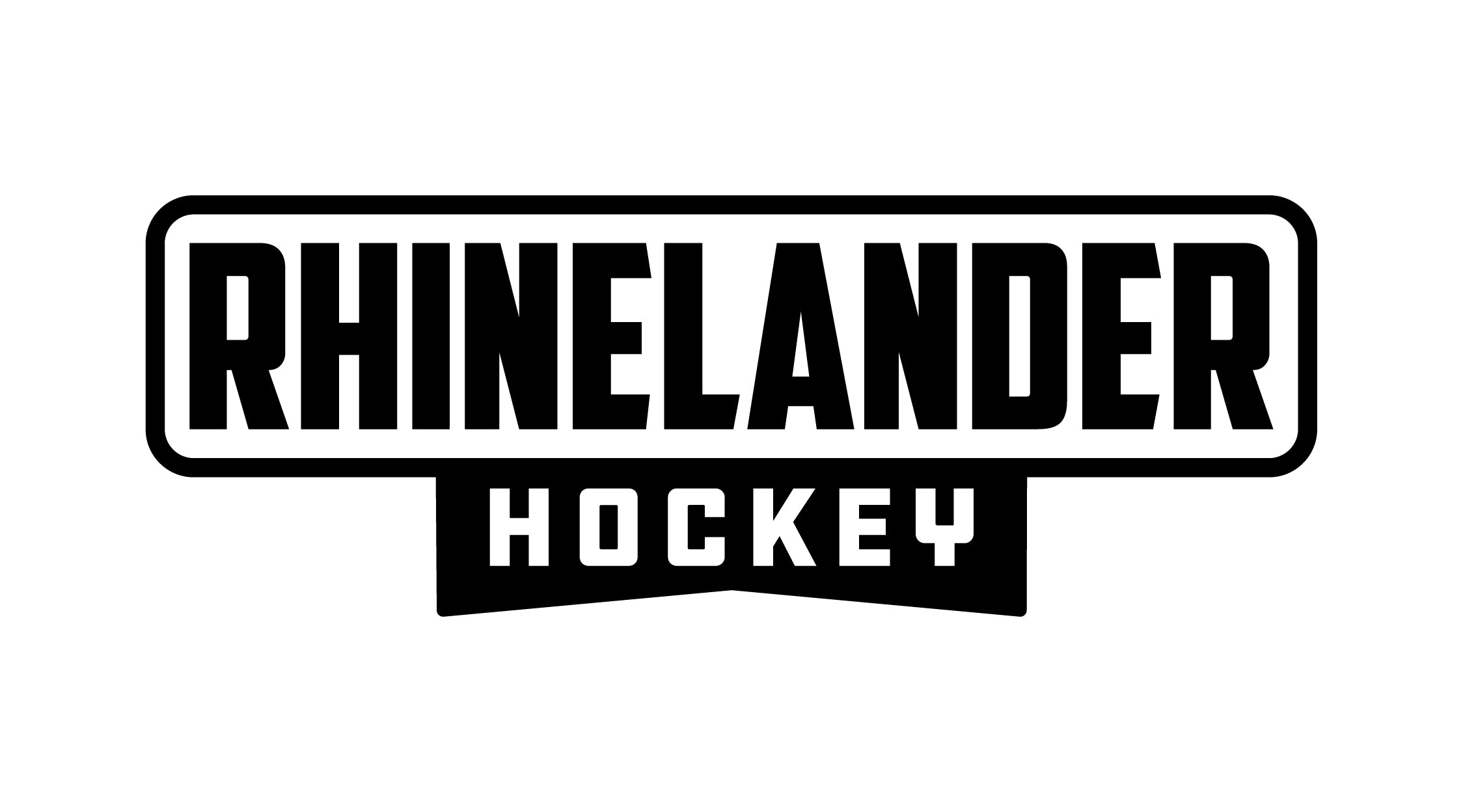 Vinyl Decal | Hockey  - Rhinelander Hockey