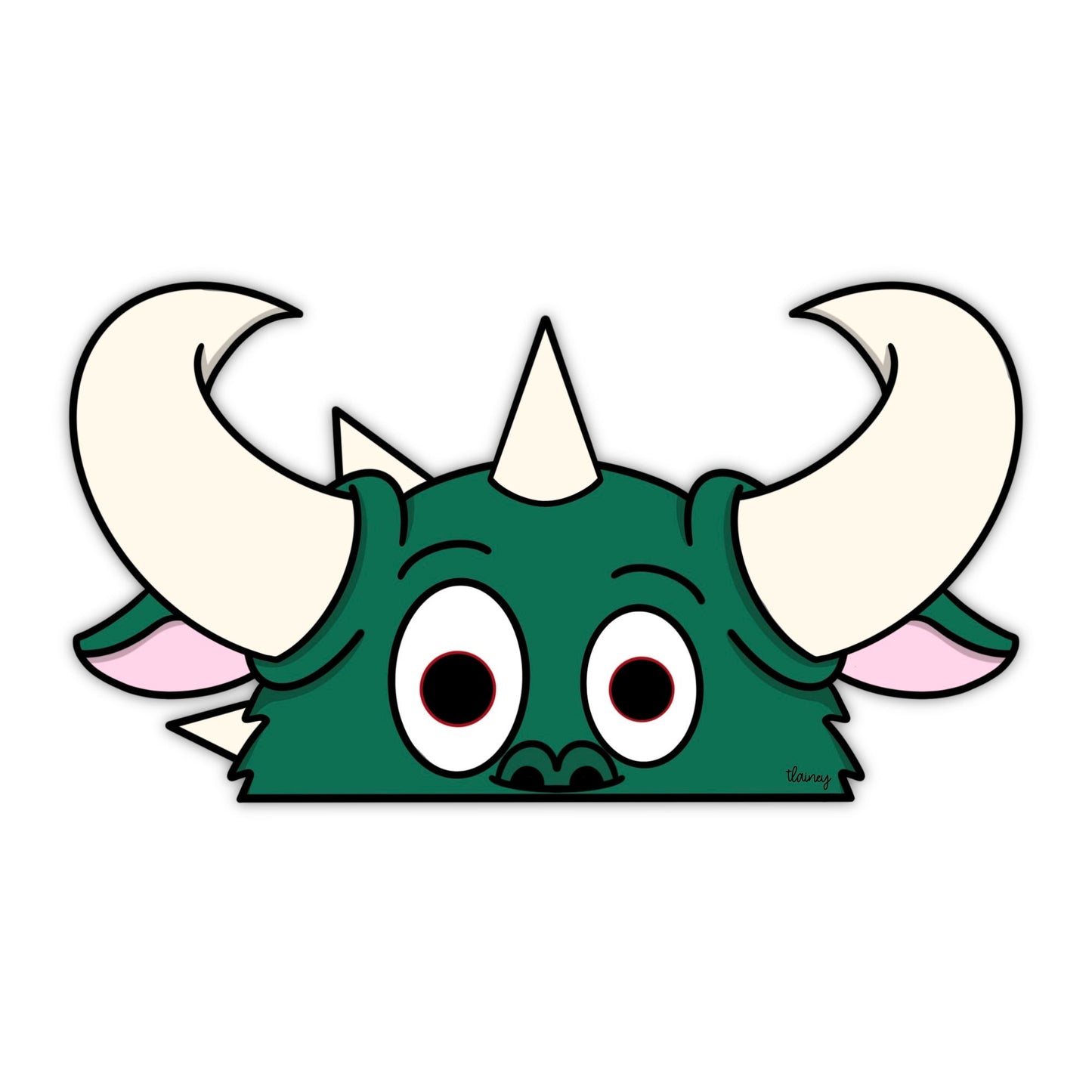Henry the Hodag - Matte Car Decal - 6in Wide