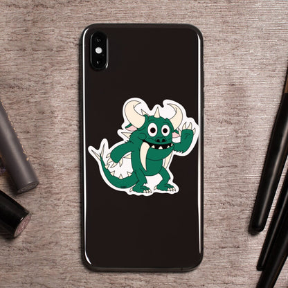 Waving Henry the Hodag 3 inch Matte Sticker